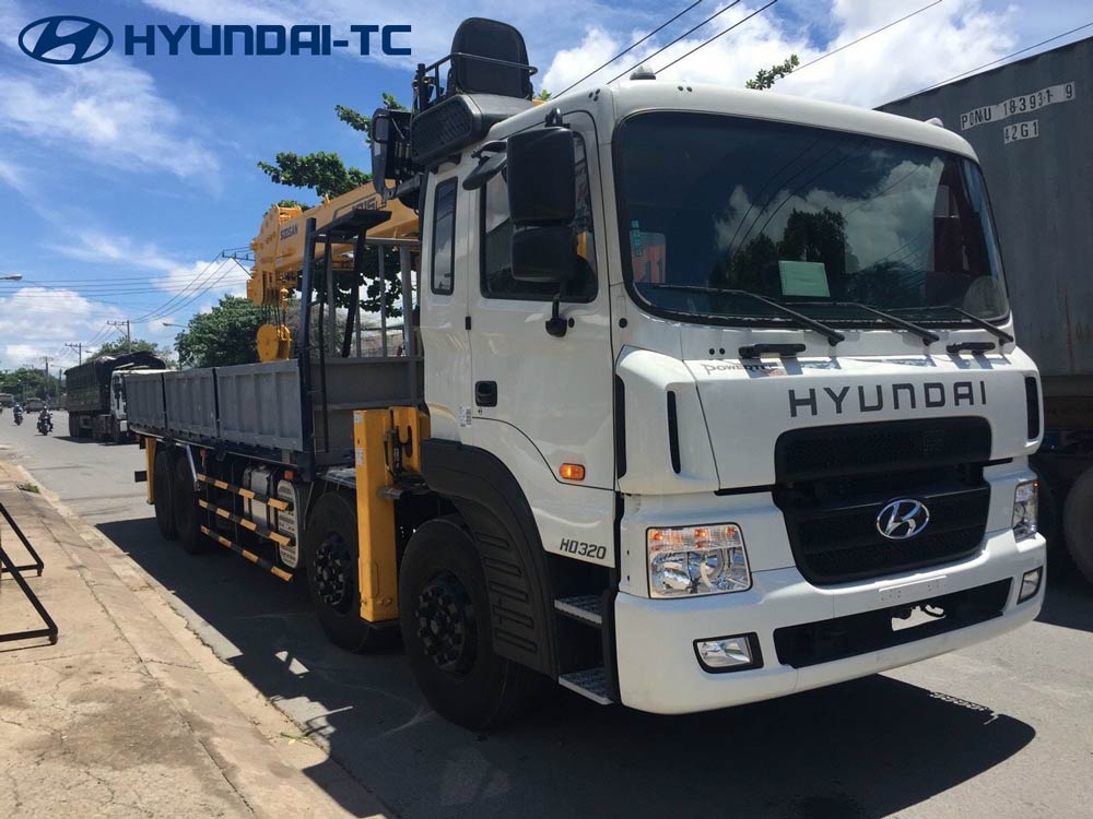 Xe tải Hyundai HD320 gắn cẩu 12 tấn SooSan SCS1015LS